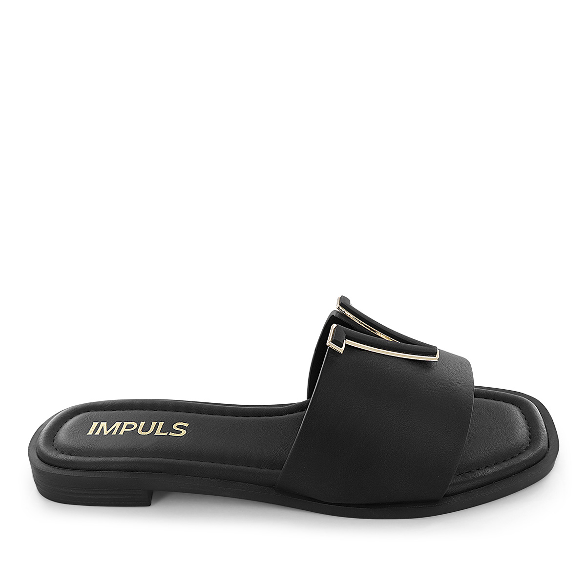 SANDALIAS FLATS MUJER AIXA24 NEGRO - 2