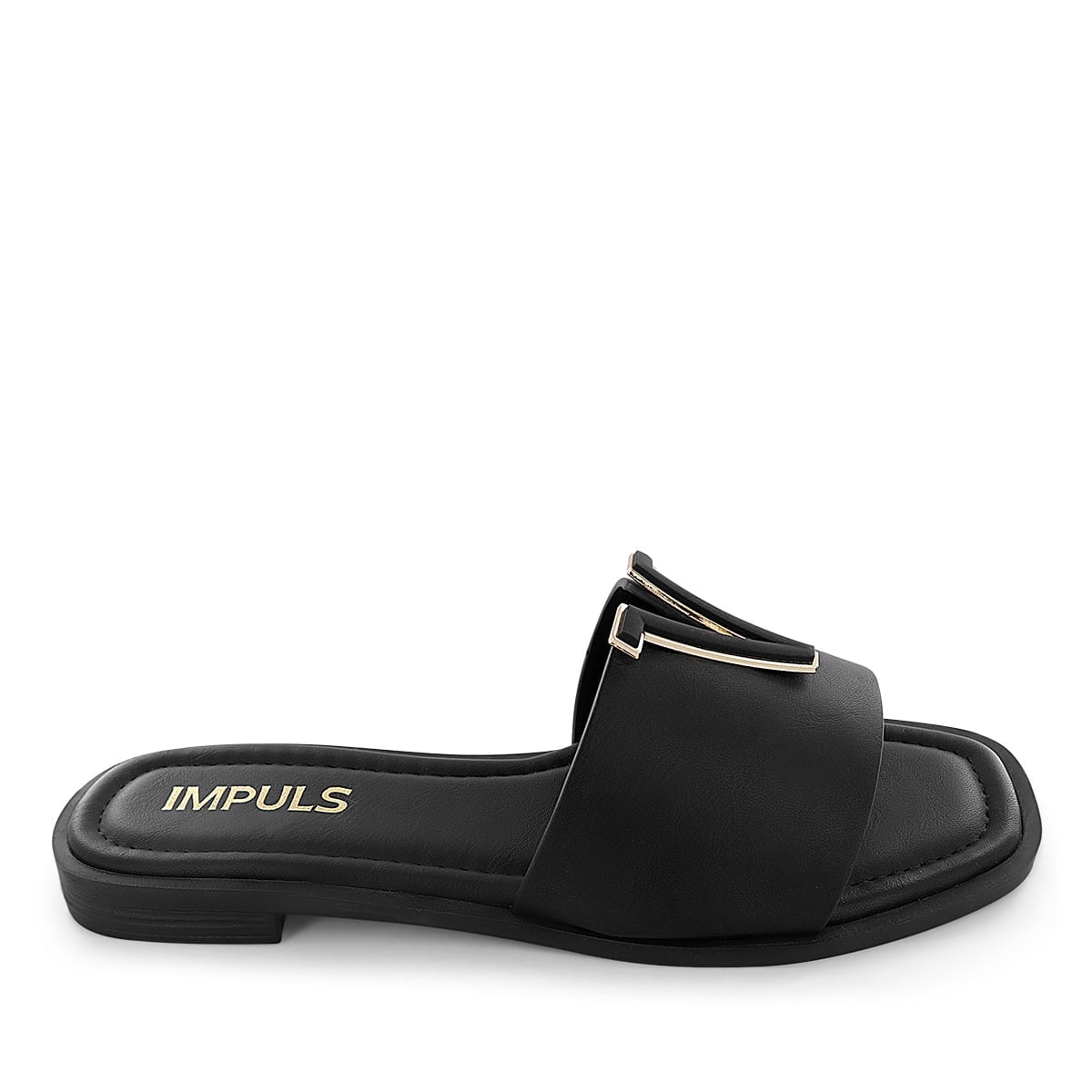 SANDALIAS FLATS MUJER AIXA24 NEGRO - 2