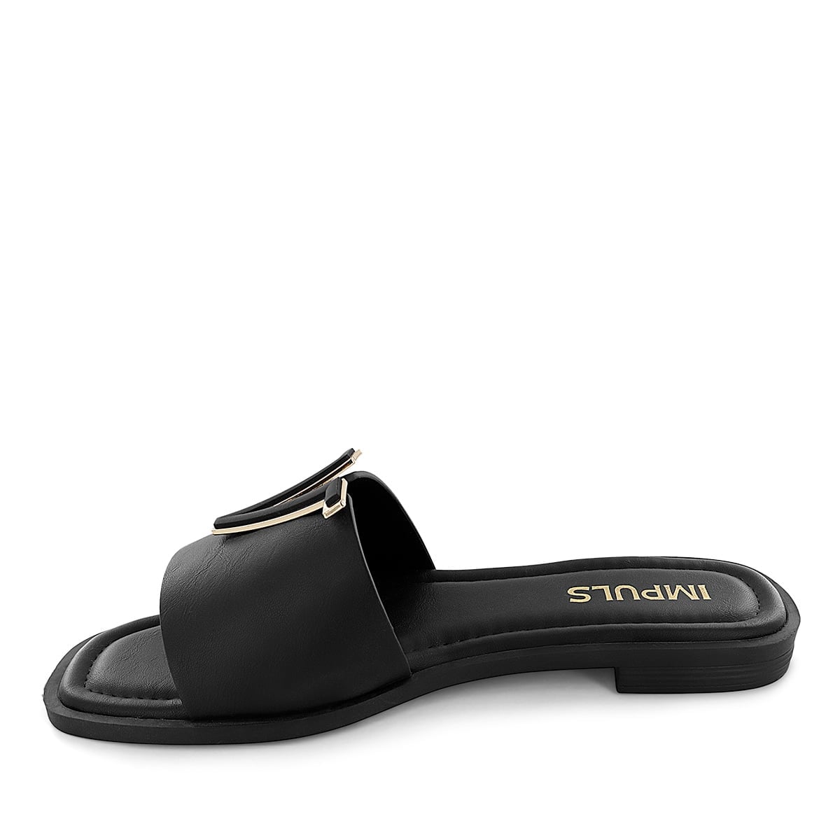 SANDALIAS FLATS MUJER AIXA24 NEGRO - 4