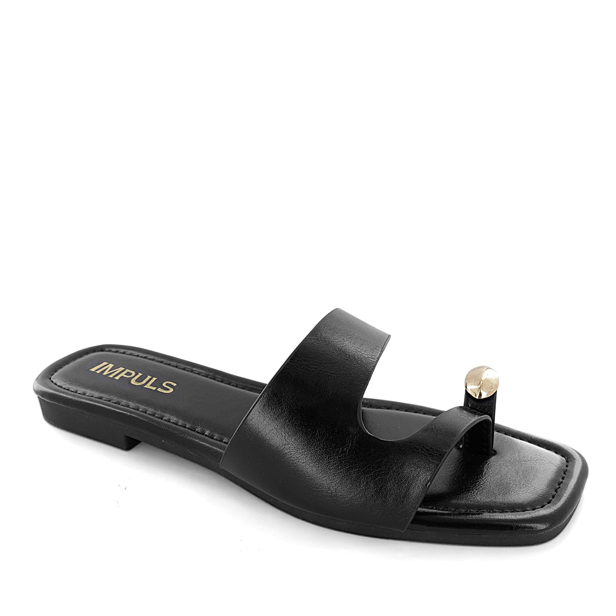 SANDALIAS FLATS MUJER AIXA26 NEGRO - 1