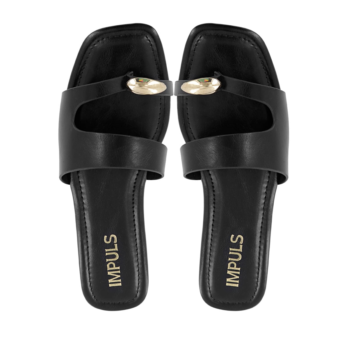 SANDALIAS FLATS MUJER AIXA26 NEGRO - 5