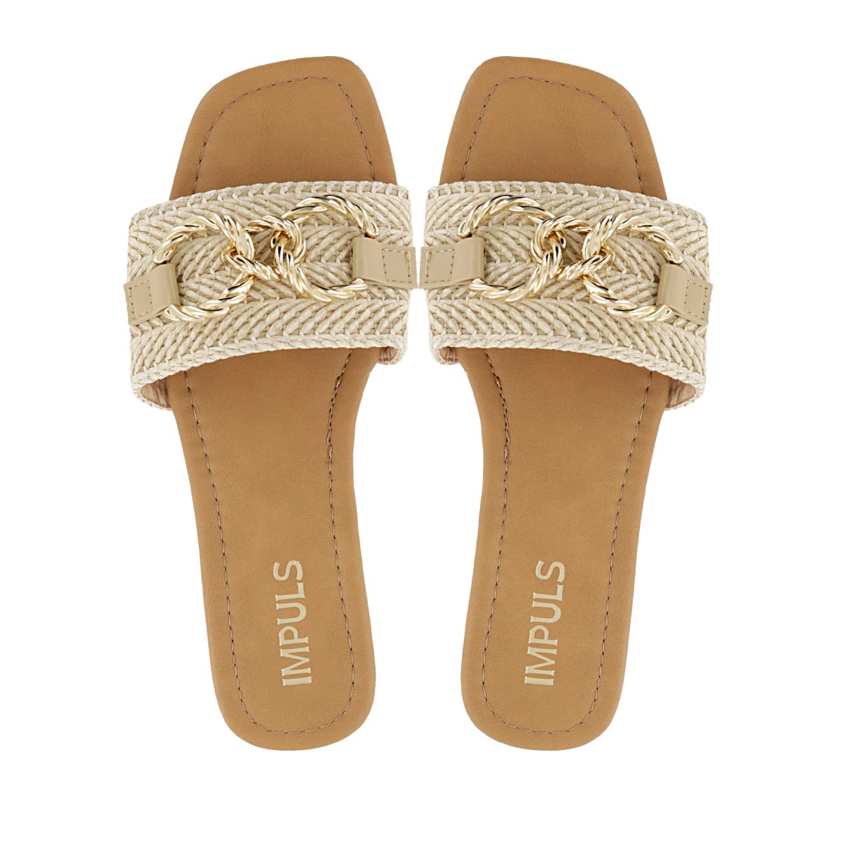 SANDALIAS FLATS MUJER AIXA27 BEIGE - 5