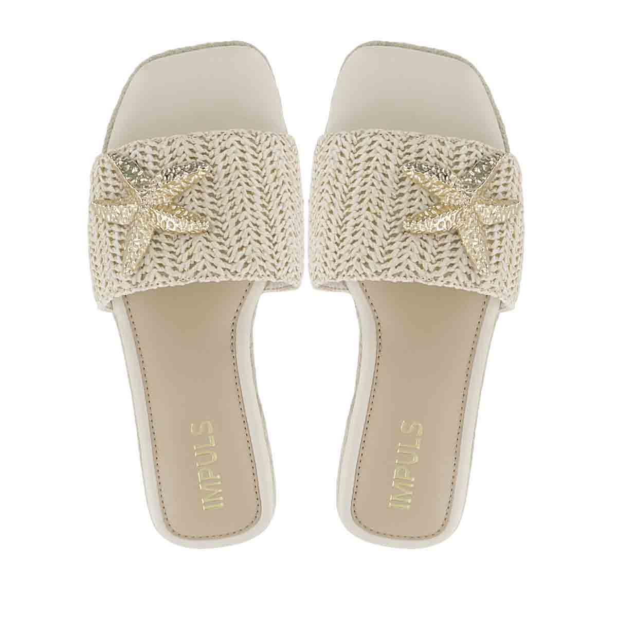 SANDALIAS FLATS MUJER MEI05 BEIGE - 5
