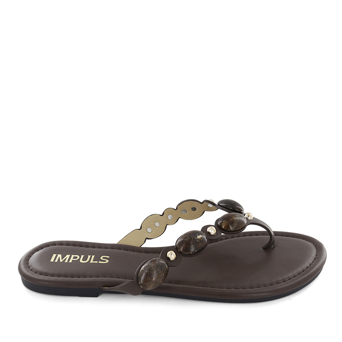 SANDALIAS FLATS MUJER AIXA35 CHOCOLATE - 2