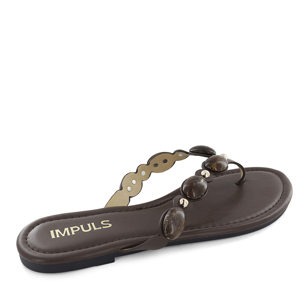 SANDALIAS FLATS MUJER AIXA35 CHOCOLATE - 3