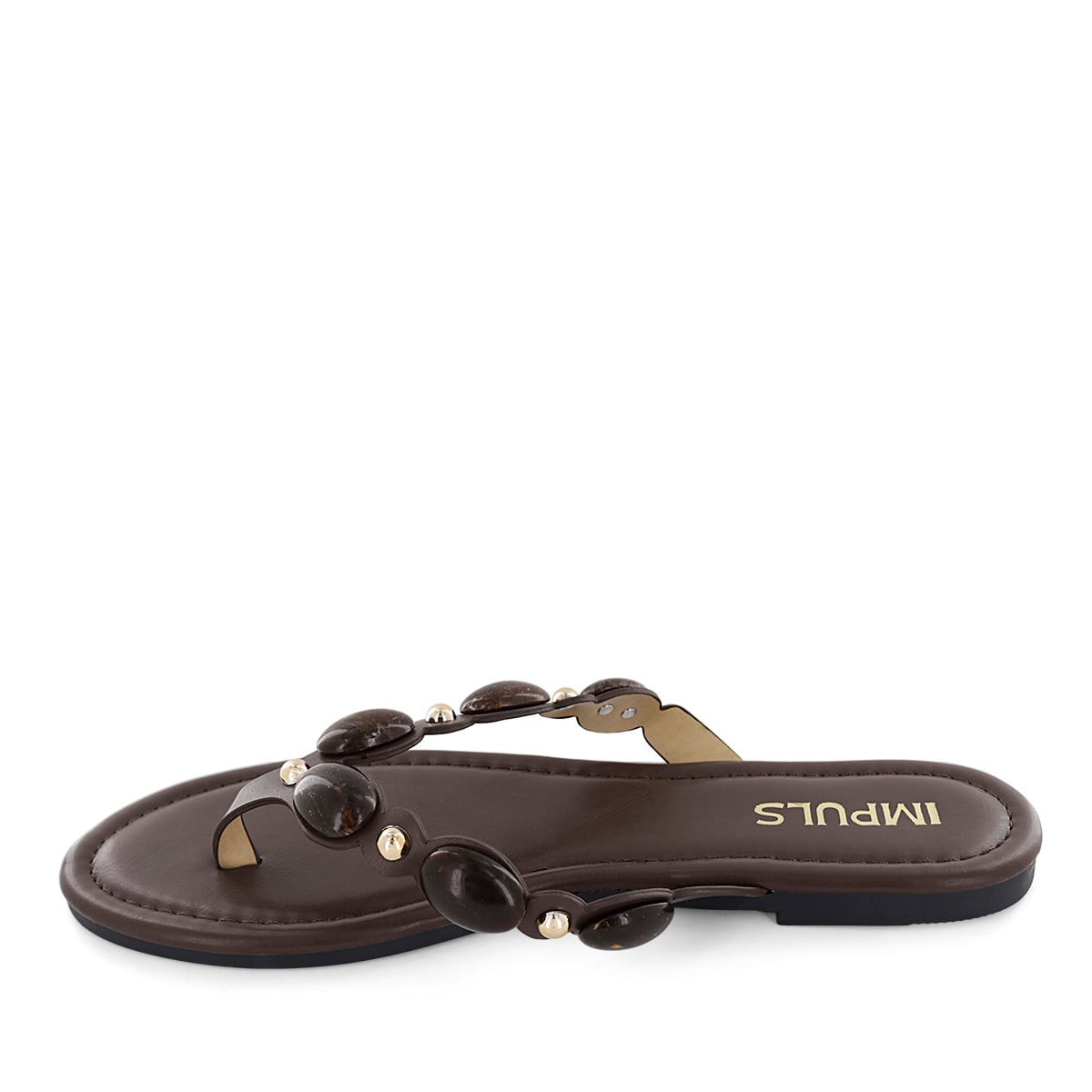 SANDALIAS FLATS MUJER AIXA35 CHOCOLATE - 4