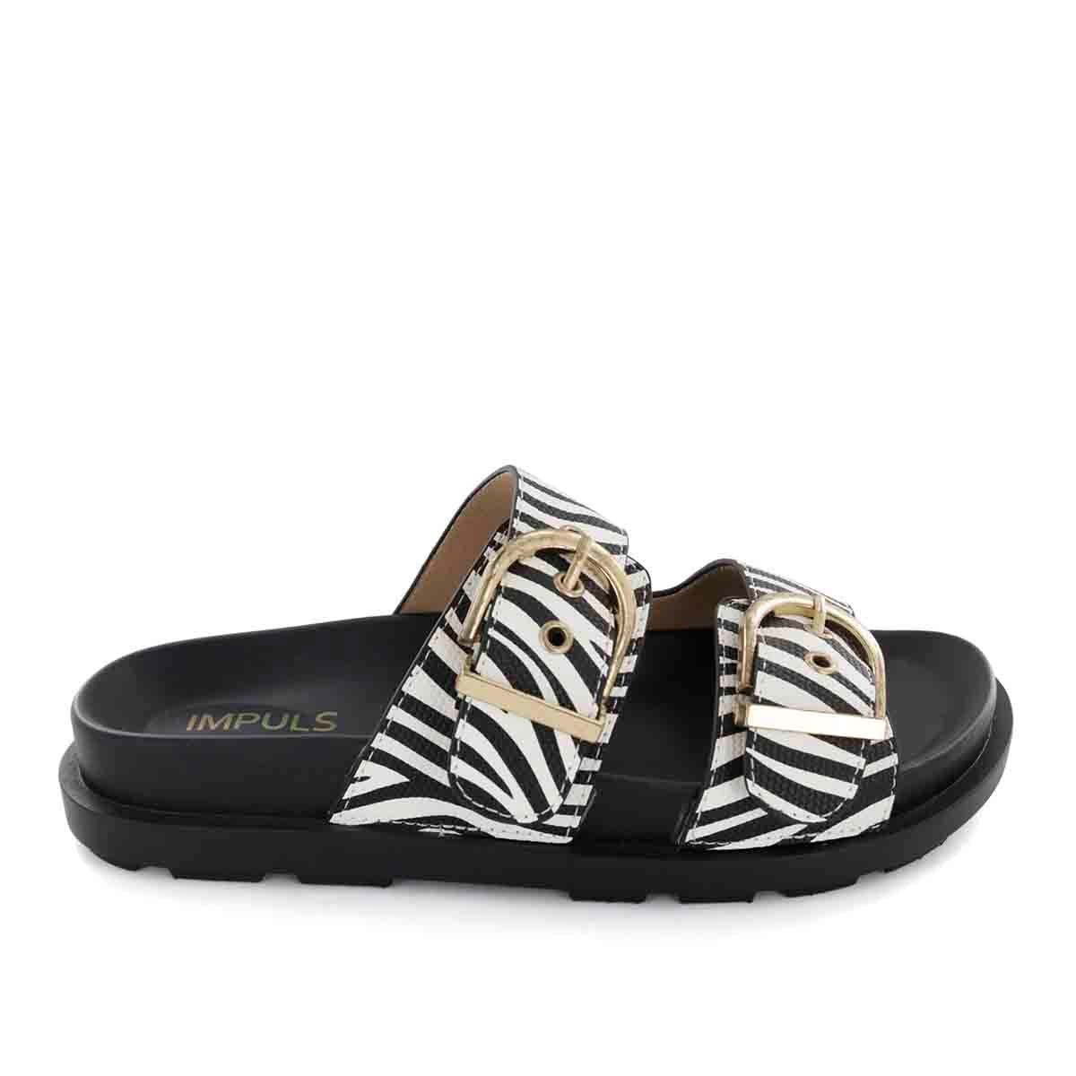 SANDALIAS FLATS MUJER MEI02 ANIMAL PRINT - 2