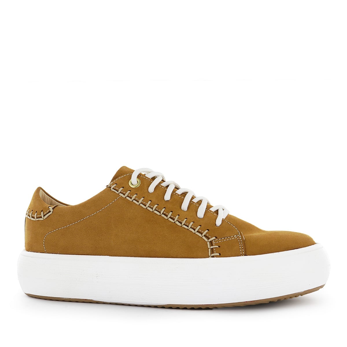 ZAPATILLAS CUERO MUJER ALEKSA05 MOSTAZA - 1
