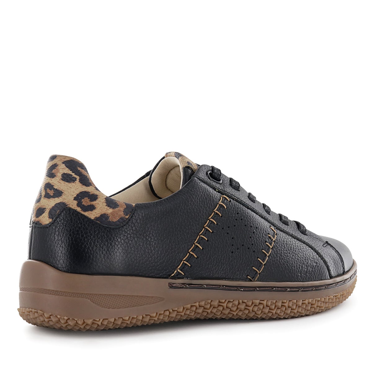 ZAPATILLAS CUERO MUJER MULAN05 NEGRO - 3