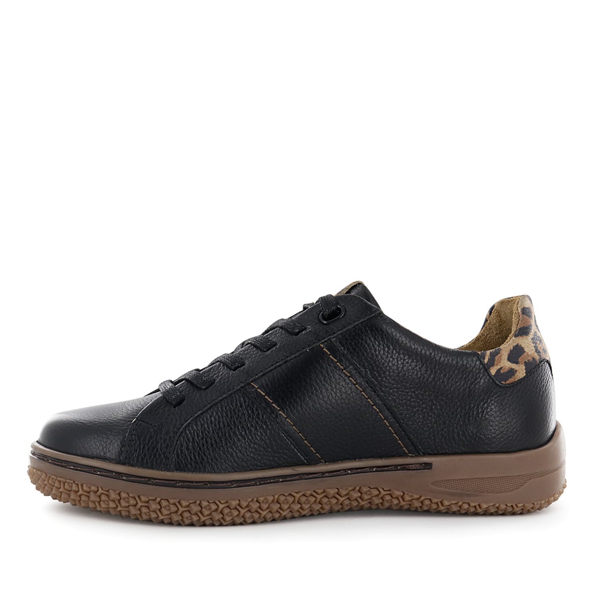 ZAPATILLAS CUERO MUJER MULAN05 NEGRO - 4