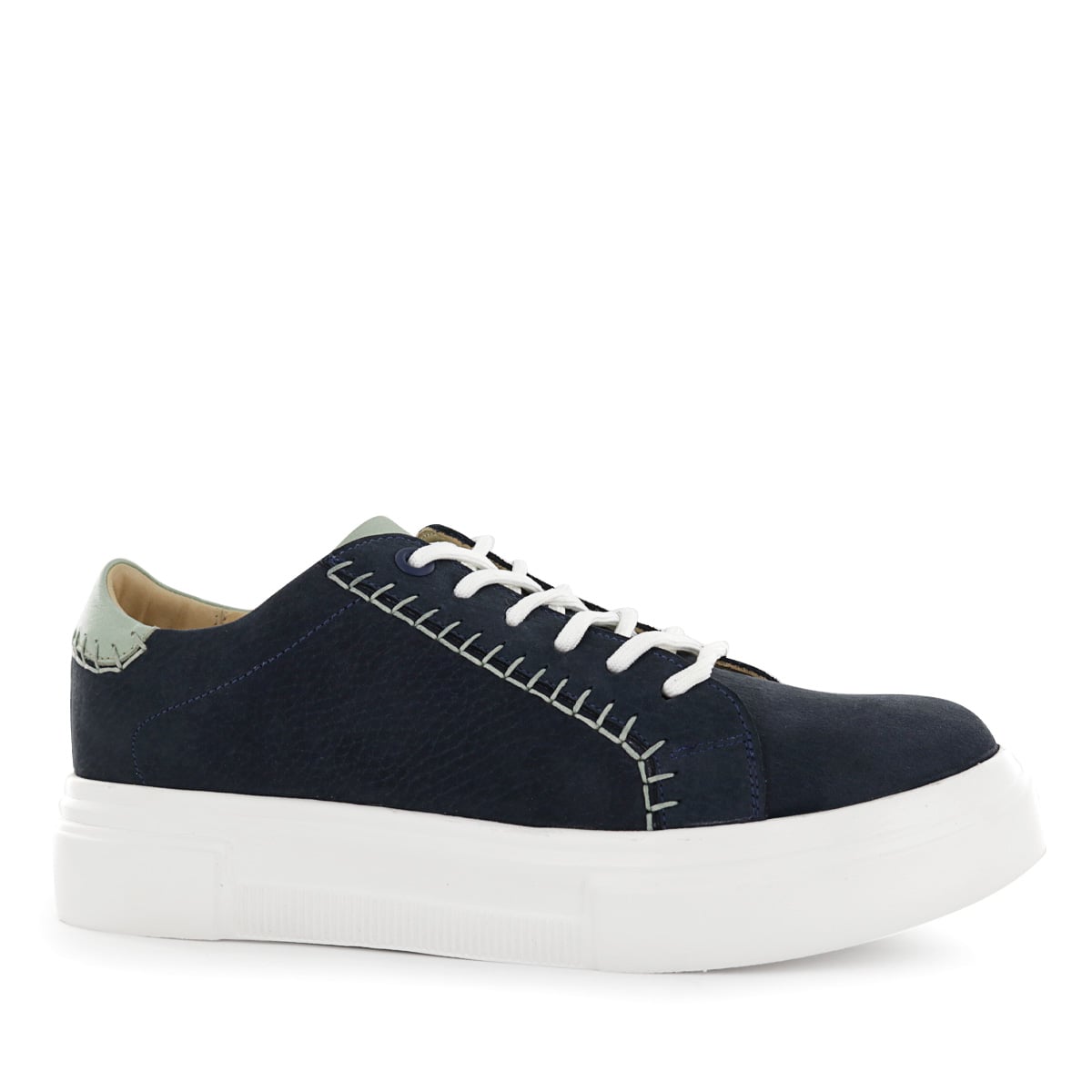 ZAPATILLAS CUERO MUJER MANUELA03 AZUL - 1