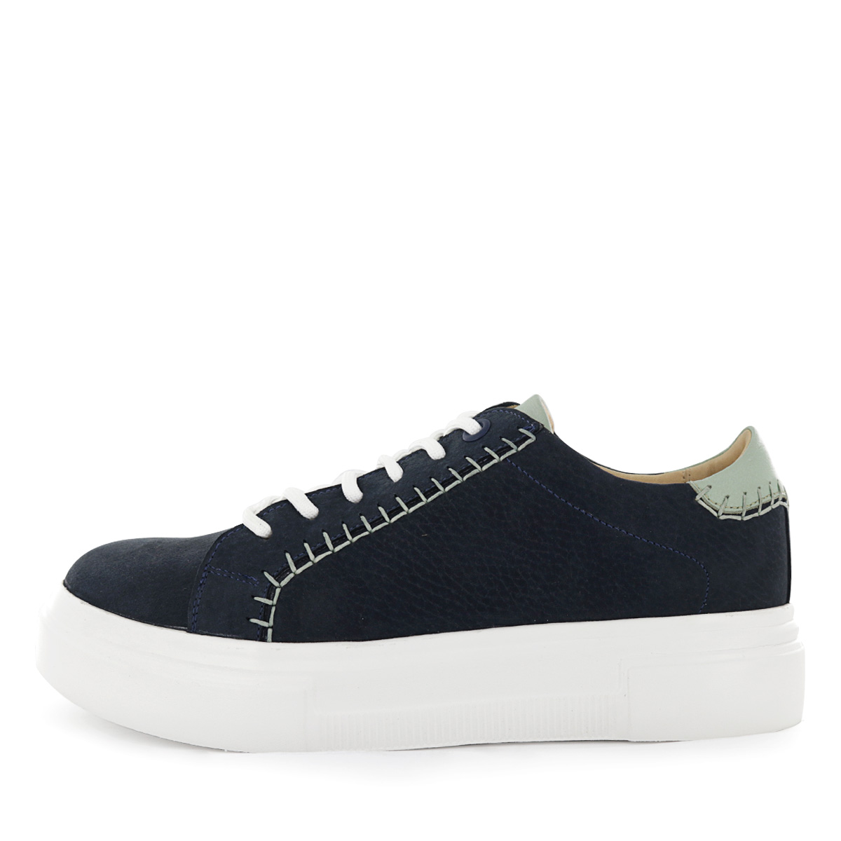 ZAPATILLAS CUERO MUJER MANUELA03 AZUL - 4