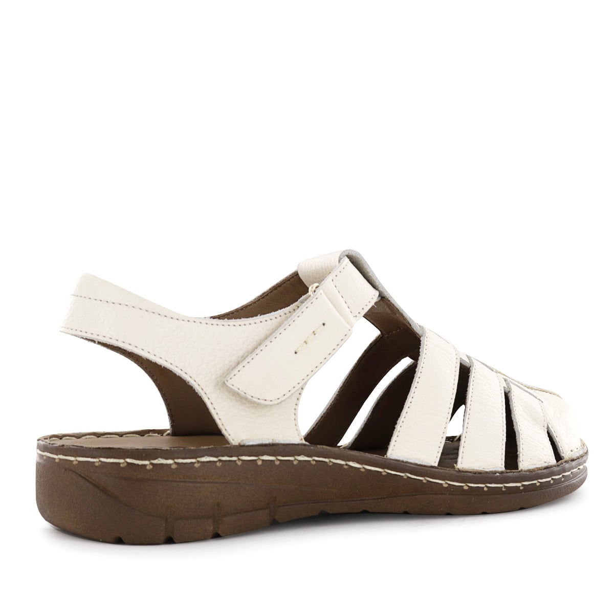 SANDALIAS CUERO MUJER BONNIE06 MARFIL - 3