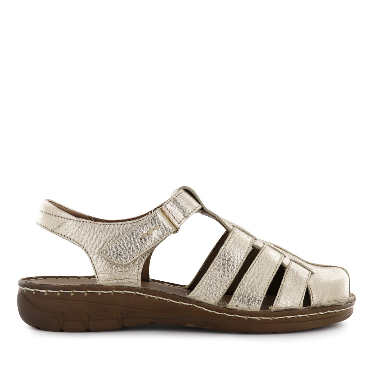 SANDALIAS CUERO MUJER BONNIE06 ORO - 2