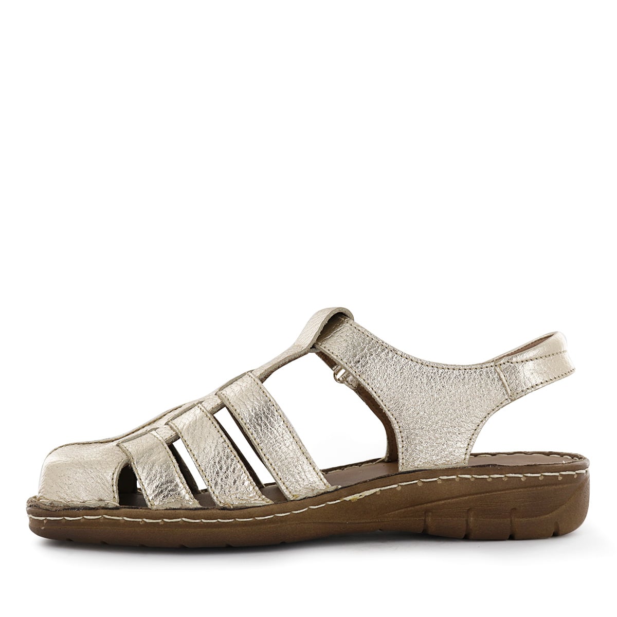 SANDALIAS CUERO MUJER BONNIE06 ORO - 4