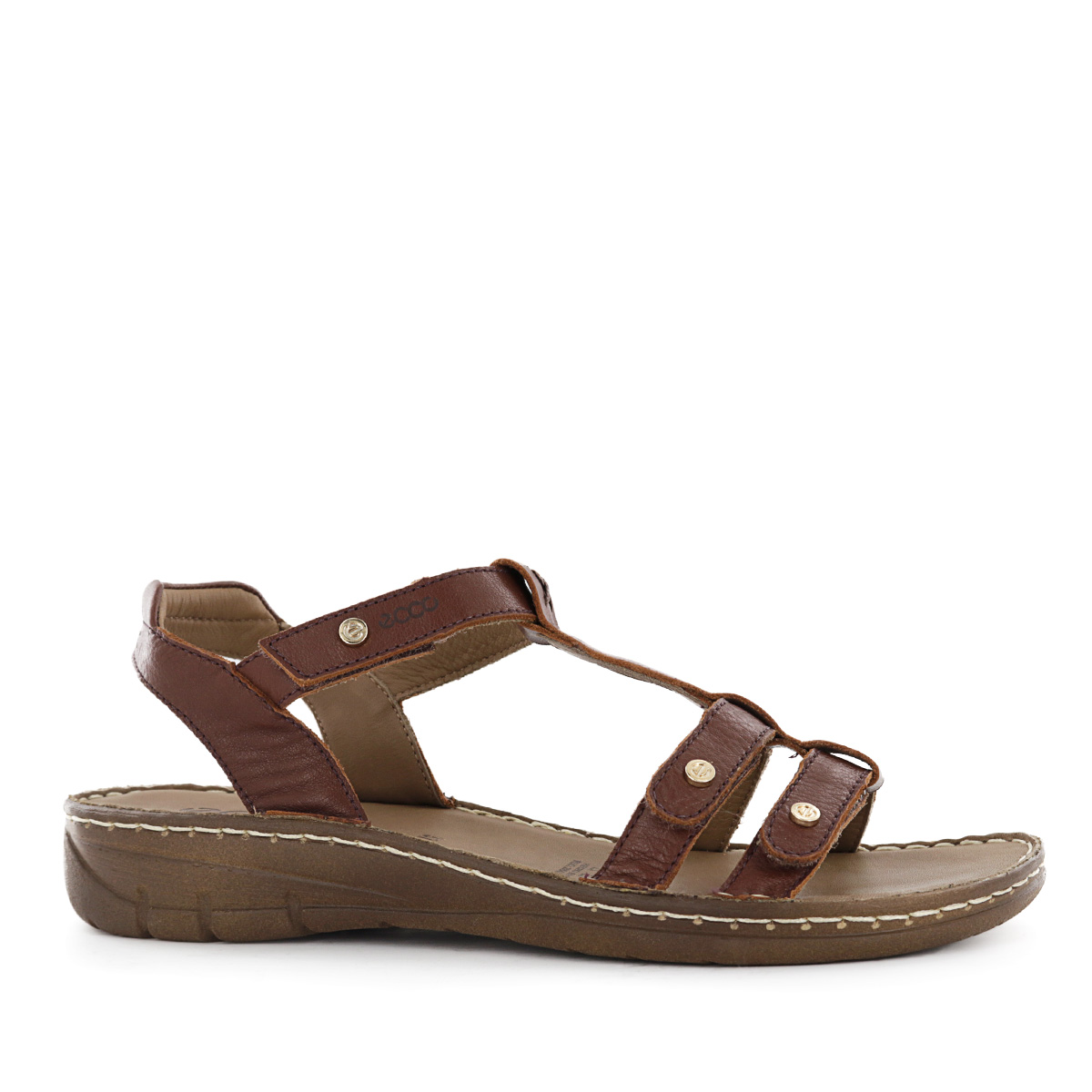 SANDALIAS CUERO MUJER BONNIE03 CASTAÑO - 1
