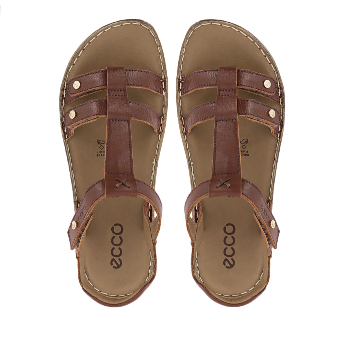 SANDALIAS CUERO MUJER BONNIE03 CASTAÑO - 5