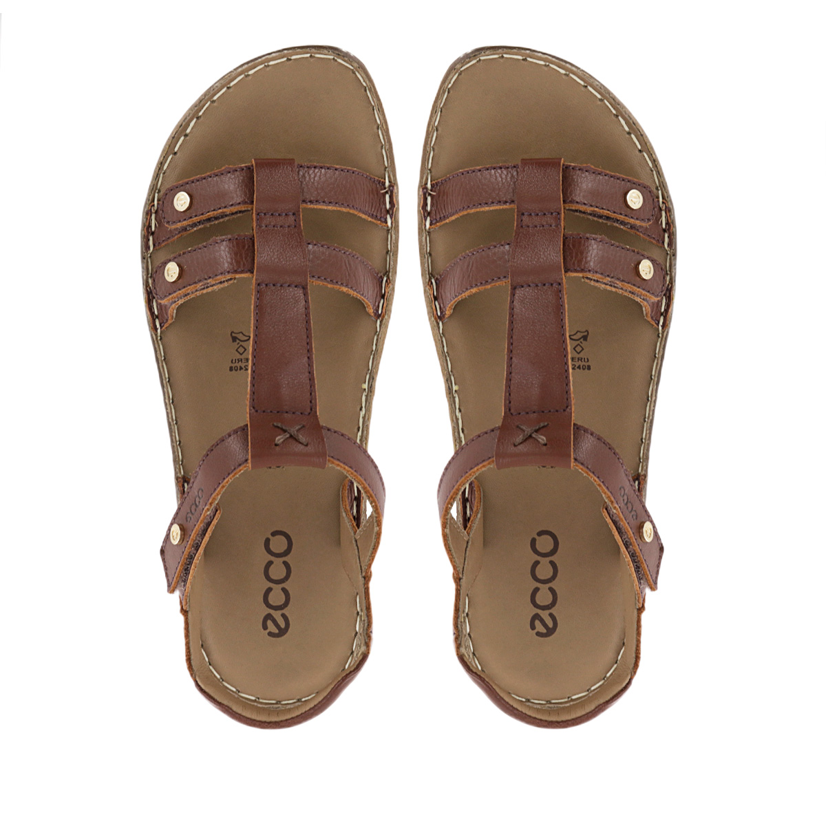 SANDALIAS CUERO MUJER BONNIE03 CASTAÑO - 5