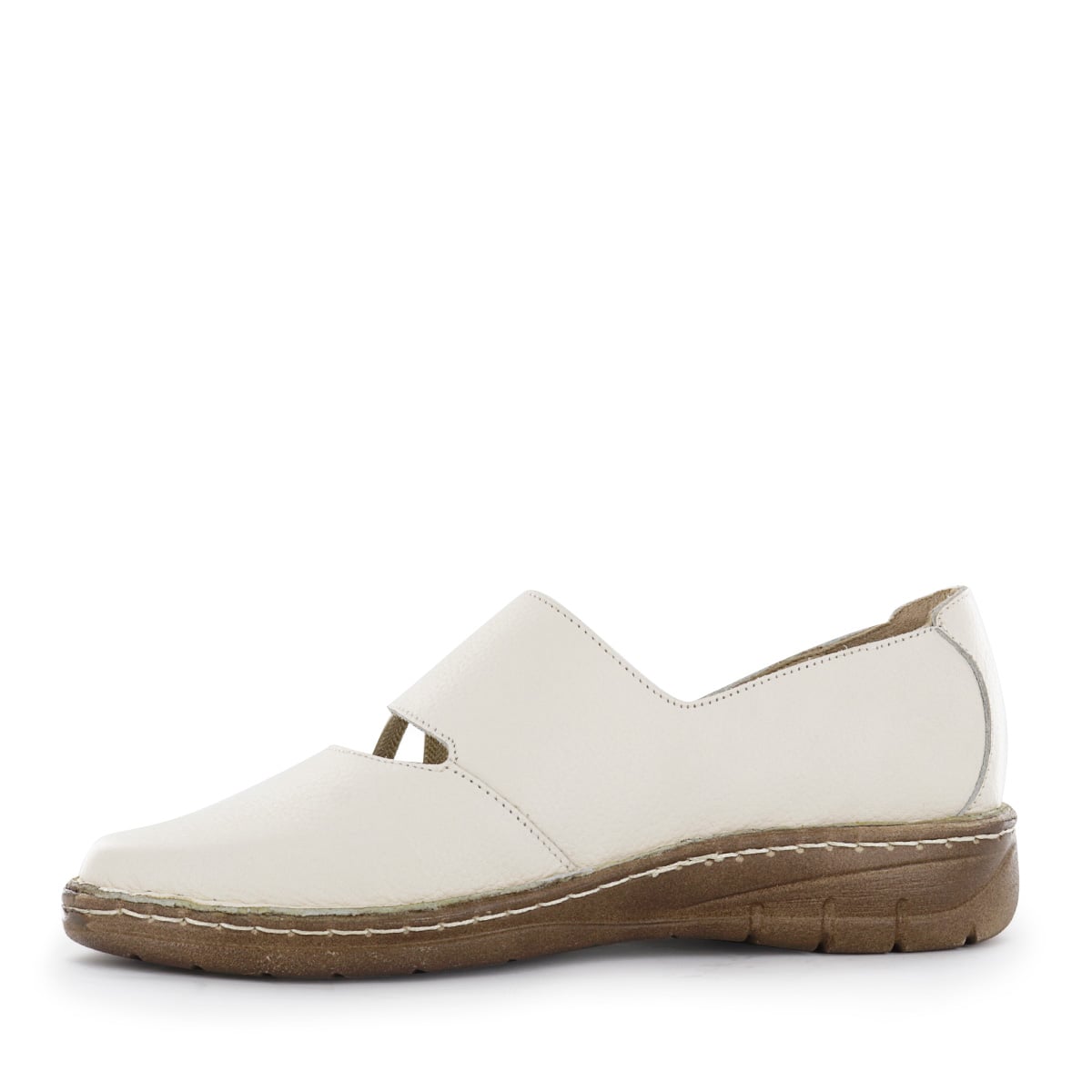 SLIP ON CUERO MUJER BONNIE12 MARFIL - 4