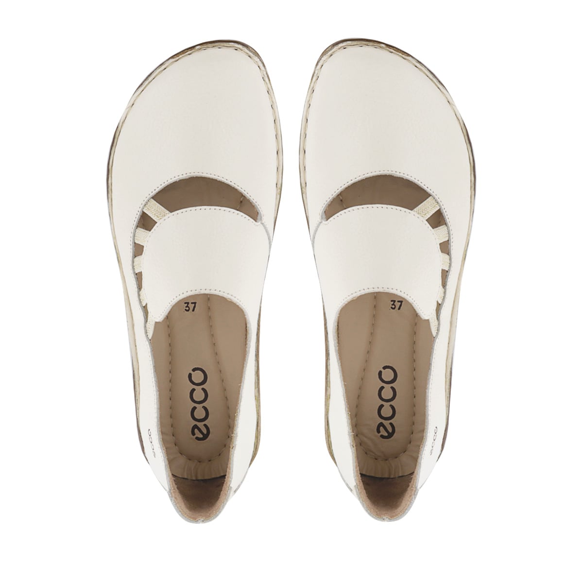 SLIP ON CUERO MUJER BONNIE12 MARFIL - 5