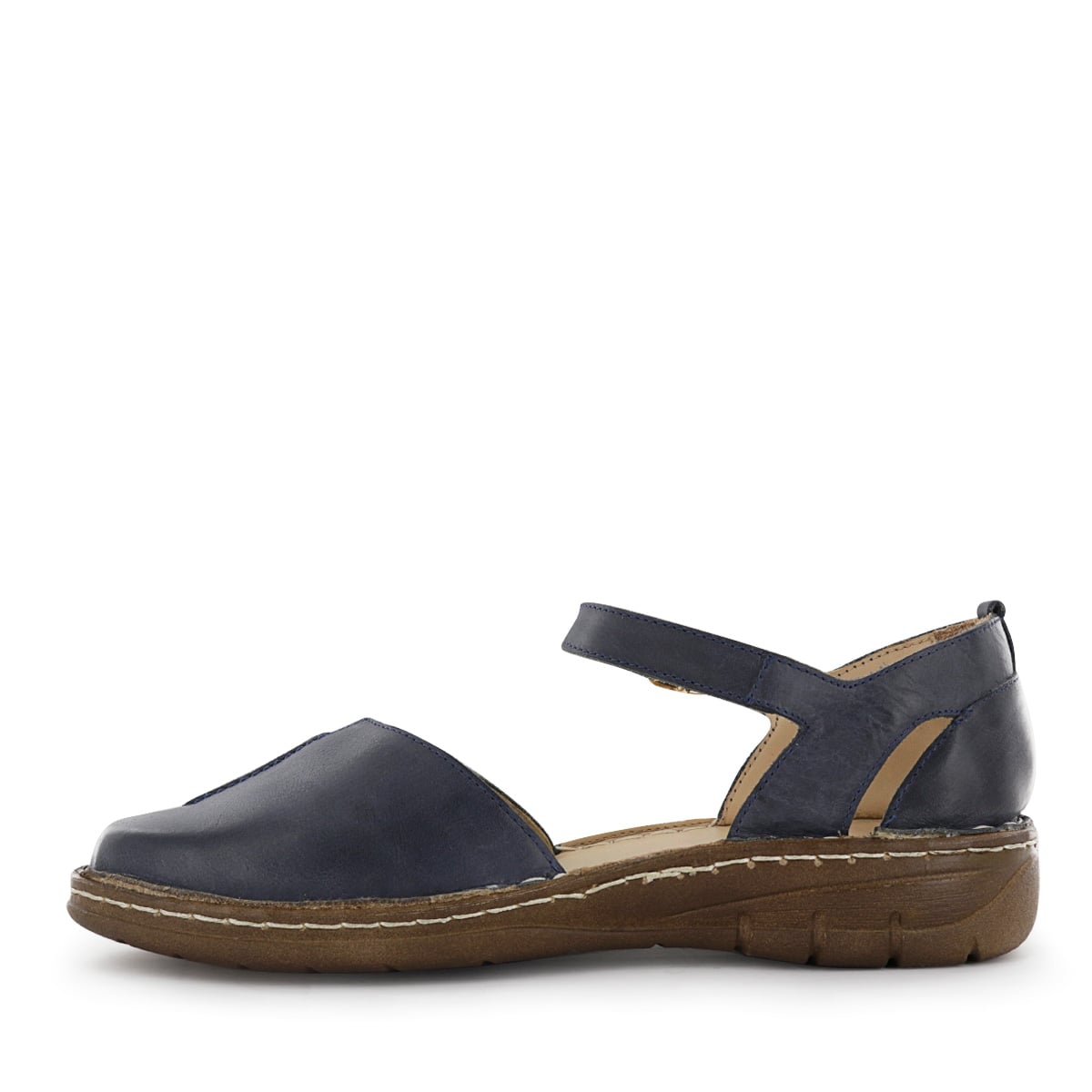 SLIP ON CUERO MUJER BONNIE08 AZUL - 4