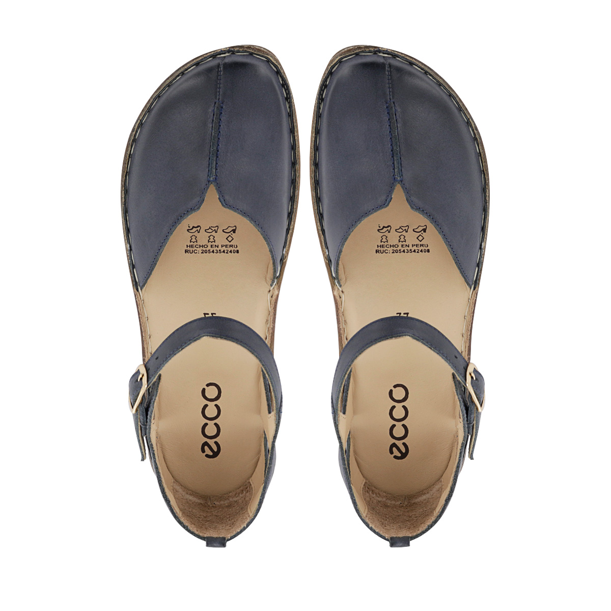 SLIP ON CUERO MUJER BONNIE08 AZUL - 5