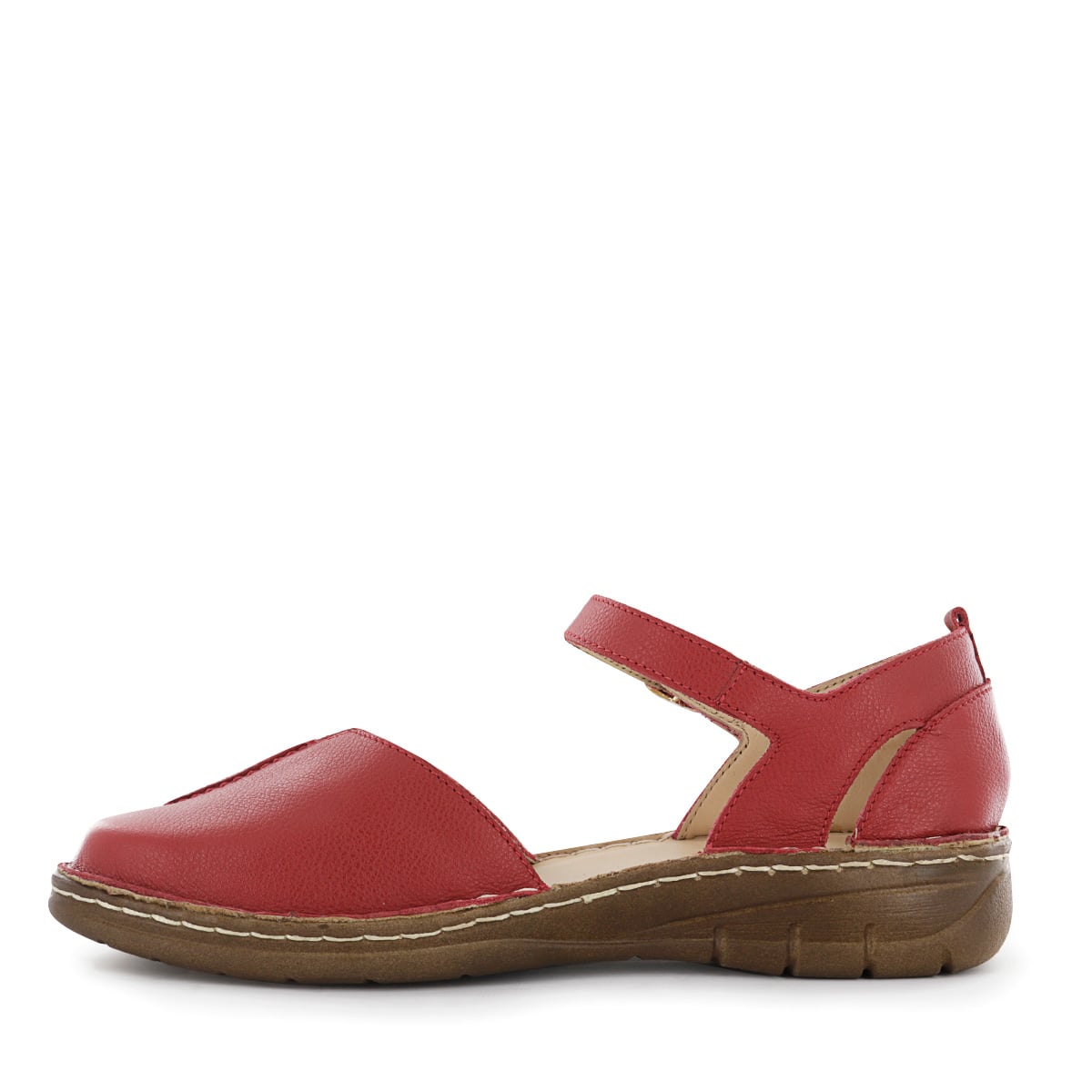 SLIP ON CUERO MUJER BONNIE08 ROJO - 4