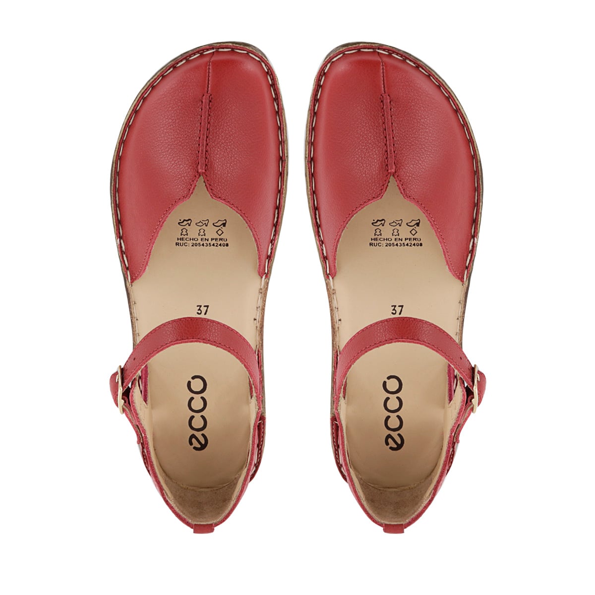 SLIP ON CUERO MUJER BONNIE08 ROJO - 5