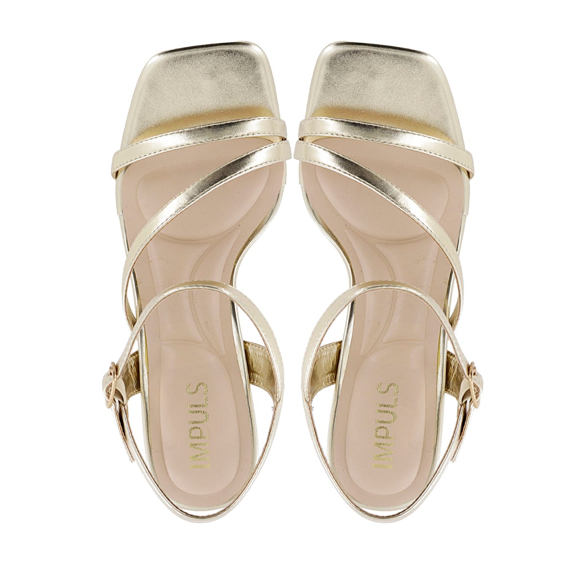 SANDALIAS TACO IMPULS MUJER ROSE01 ORO - 5