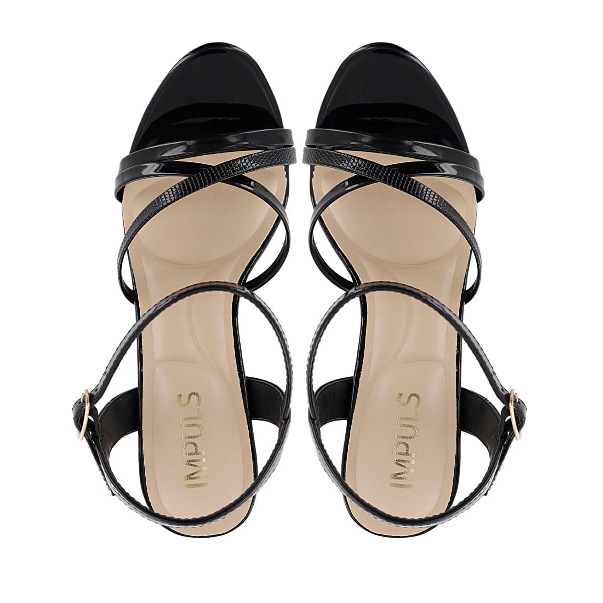 SANDALIAS TACO IMPULS MUJER ROSE05 NEGRO - 5
