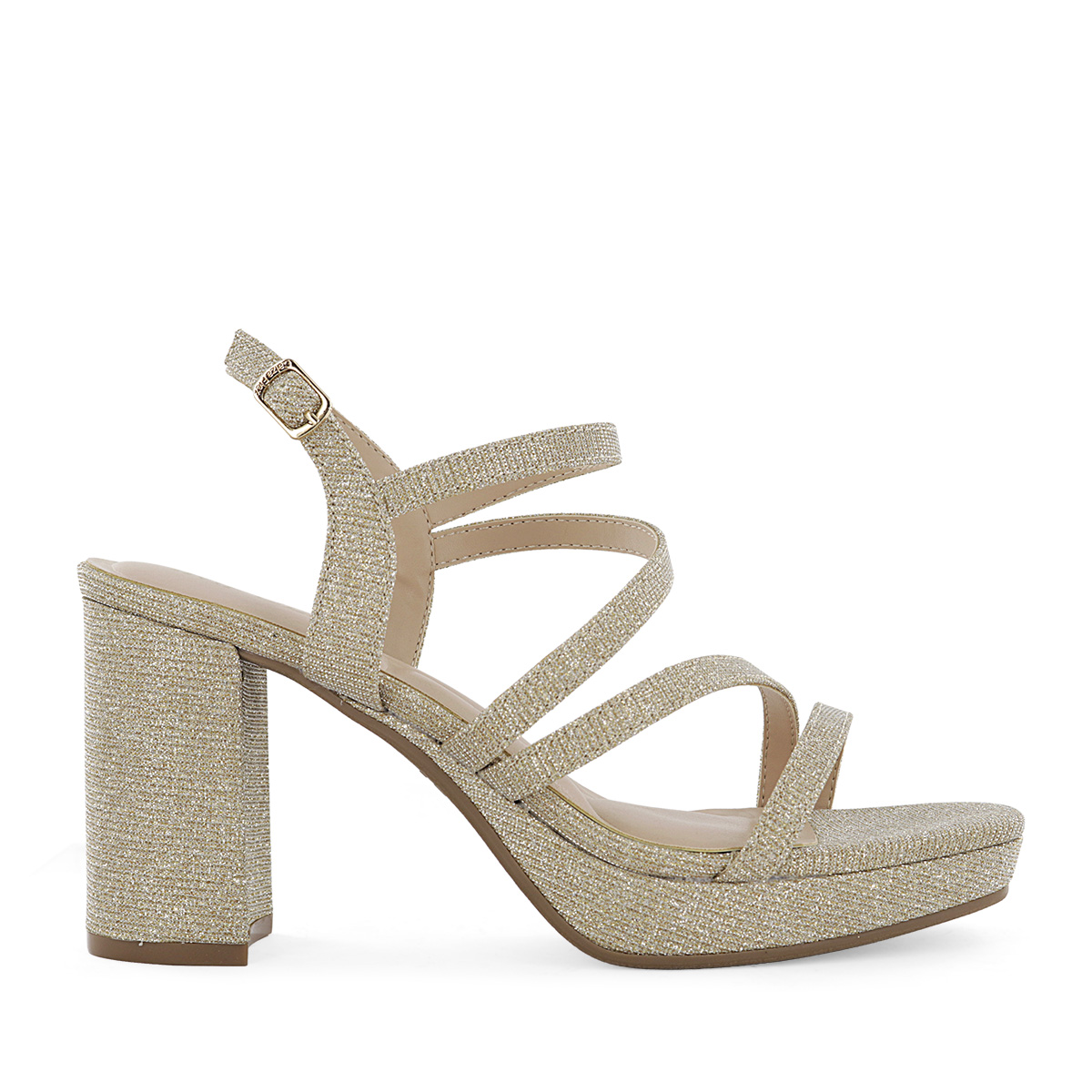 SANDALIAS TACO IMPULS MUJER ROSE06 ORO - 2