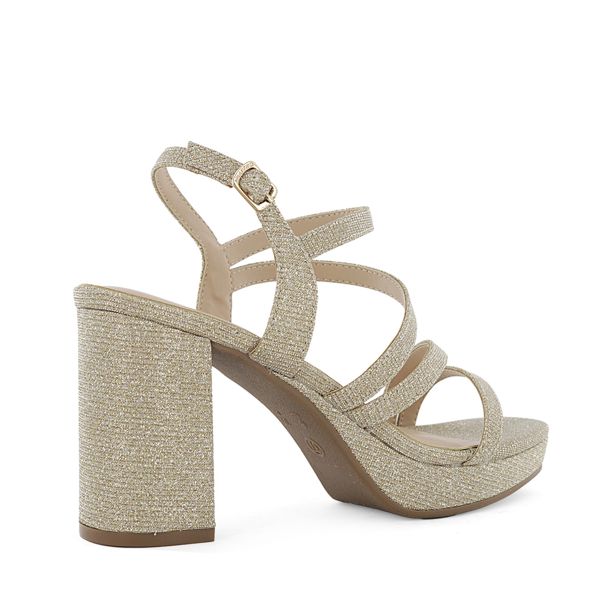 SANDALIAS TACO IMPULS MUJER ROSE06 ORO - 3