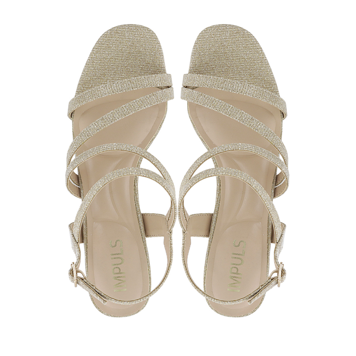 SANDALIAS TACO IMPULS MUJER ROSE06 ORO - 5