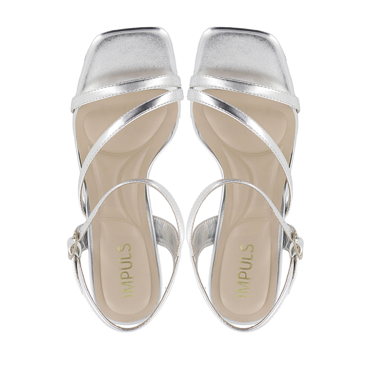 SANDALIAS TACO IMPULS MUJER ROSE01 PLATEADO - 5