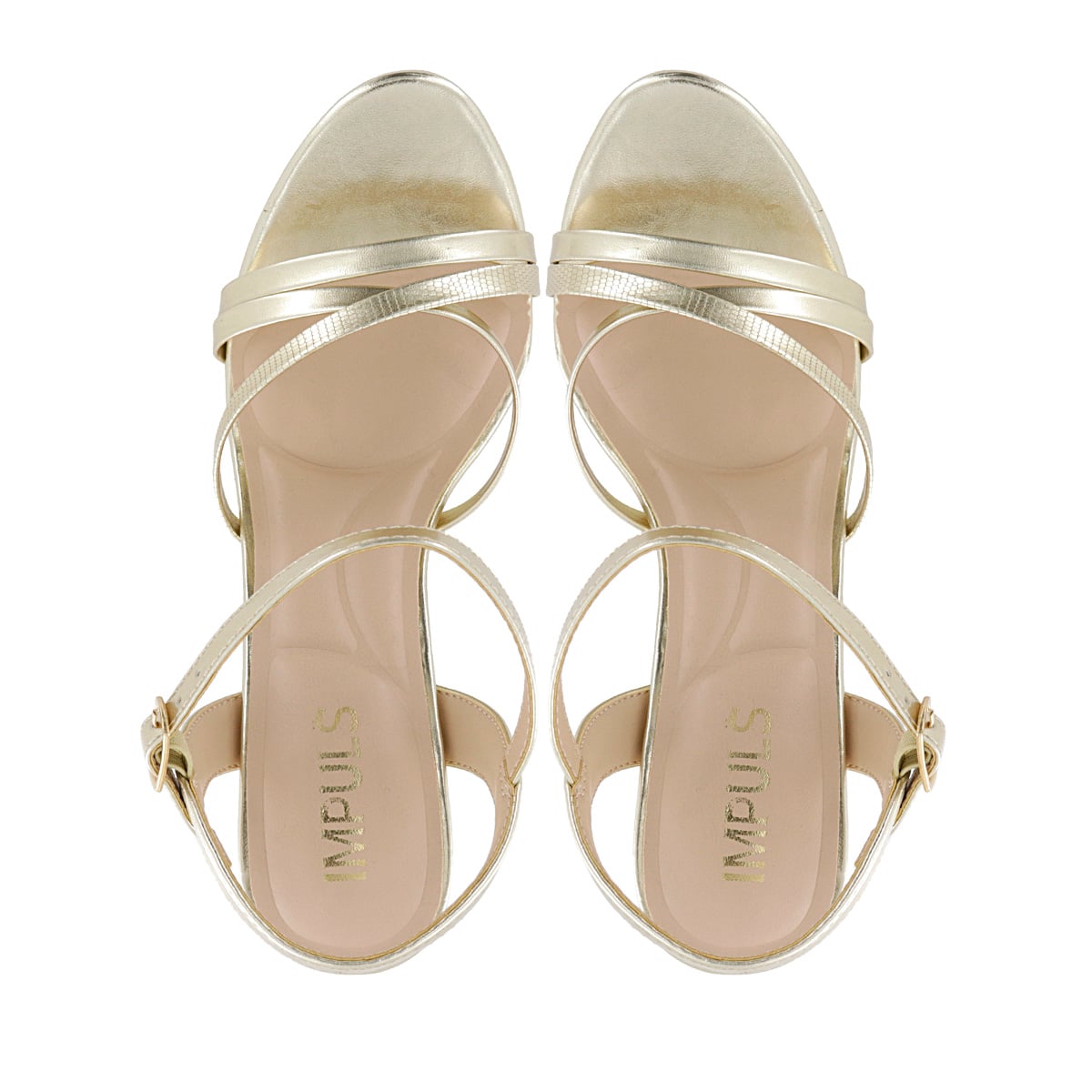 SANDALIAS TACO IMPULS MUJER ROSE05 ORO - 5