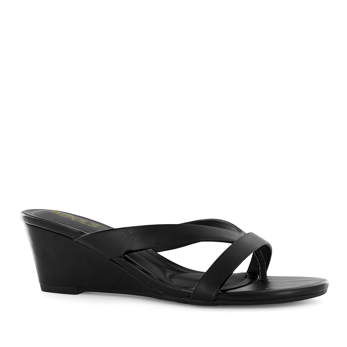 SANDALIAS CUÑA IMPULS MUJER JENNIE10 NEGRO - 1