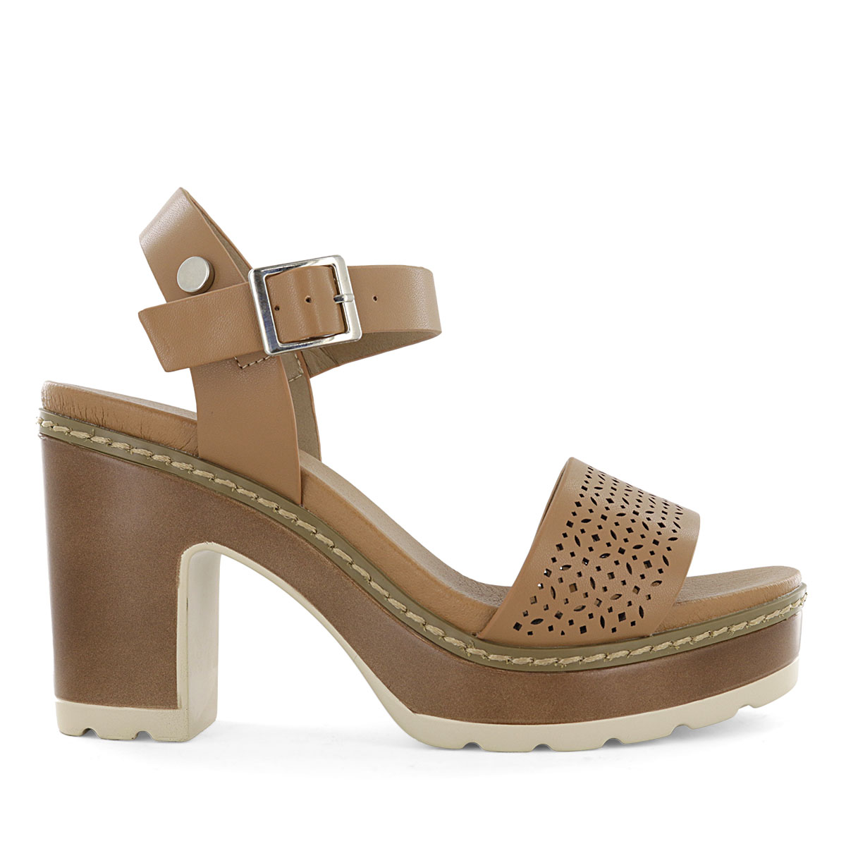 SANDALIAS TACO IMPULS MUJER ARIANA09 CAMEL - 2