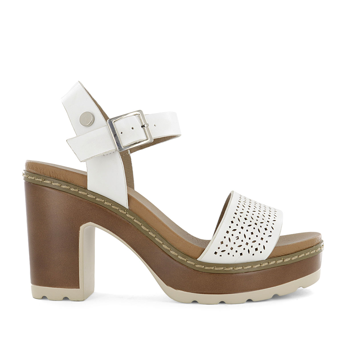 SANDALIAS TACO IMPULS MUJER ARIANA09 BLANCO - 2