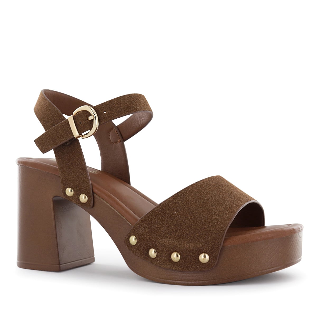 SANDALIAS TACO MUJER HALSEY05 CAMEL - 1