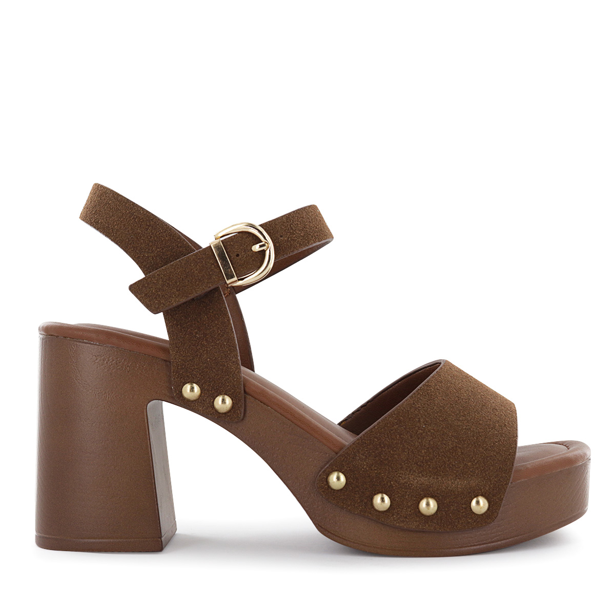 SANDALIAS TACO MUJER HALSEY05 CAMEL - 2