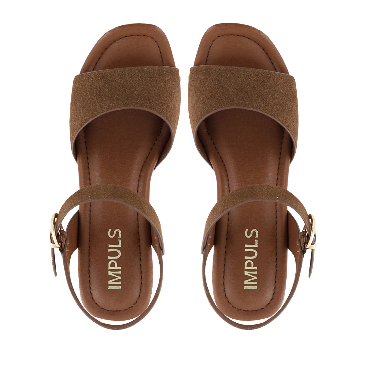 SANDALIAS TACO MUJER HALSEY05 CAMEL - 5