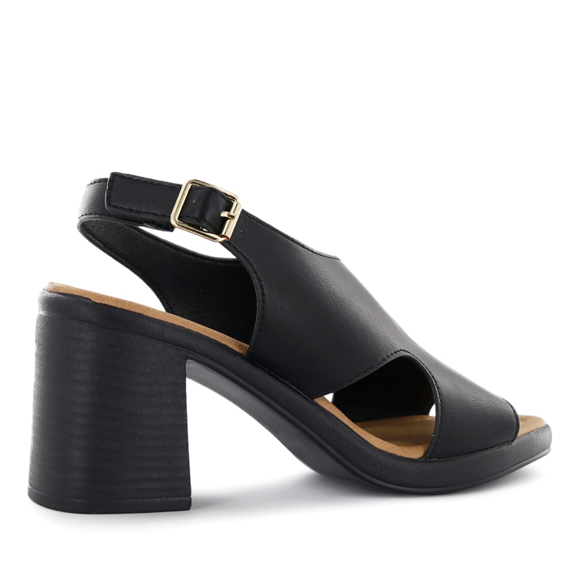 SANDALIAS TACO MUJER HALSEY02 NEGRO - 3