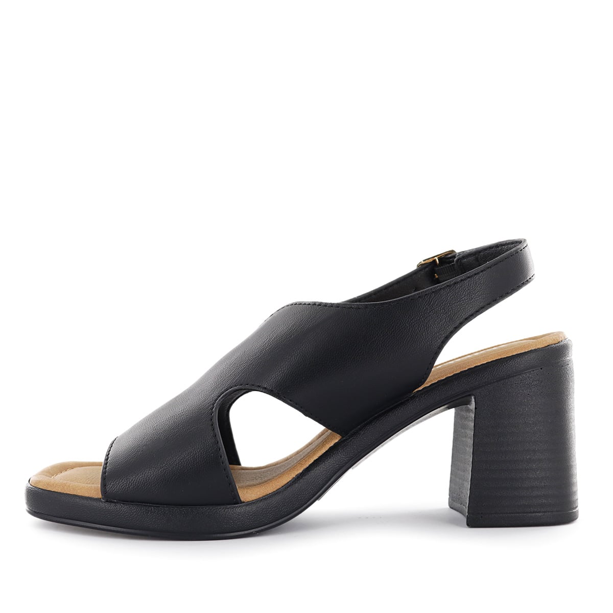 SANDALIAS TACO MUJER HALSEY02 NEGRO - 4
