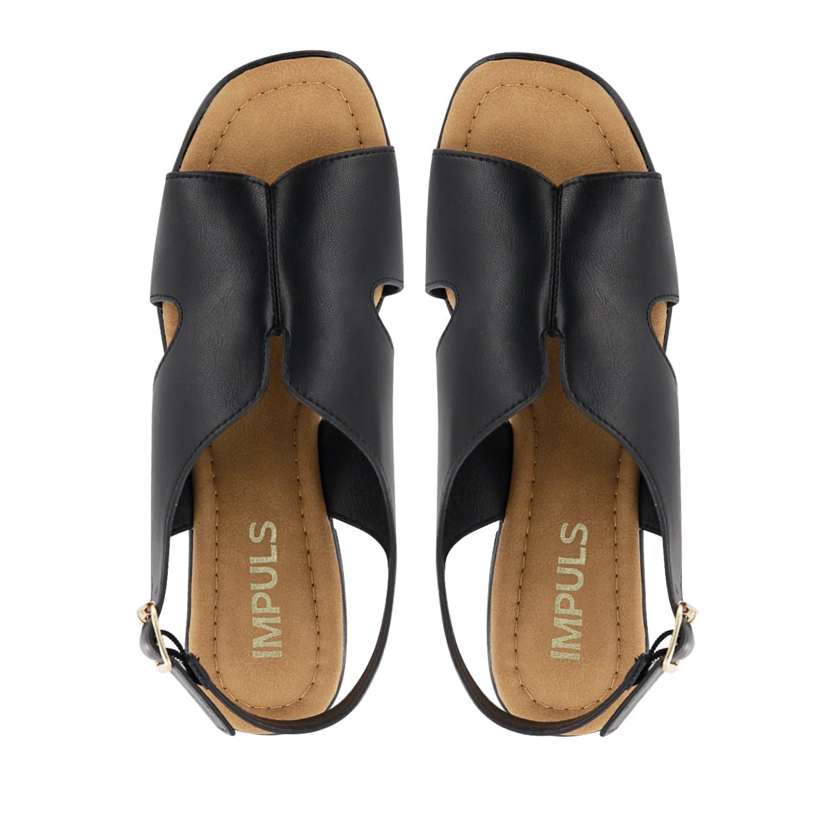 SANDALIAS TACO MUJER HALSEY02 NEGRO - 5