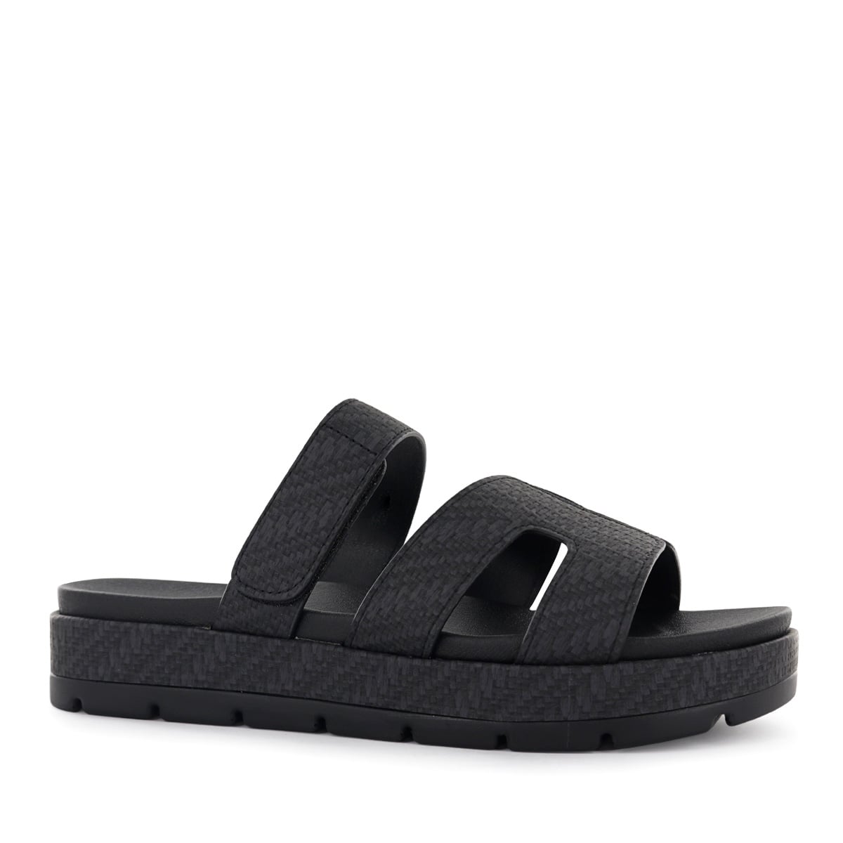 SANDALIAS CUÑA MUJER KESHA10 NEGRO - 1