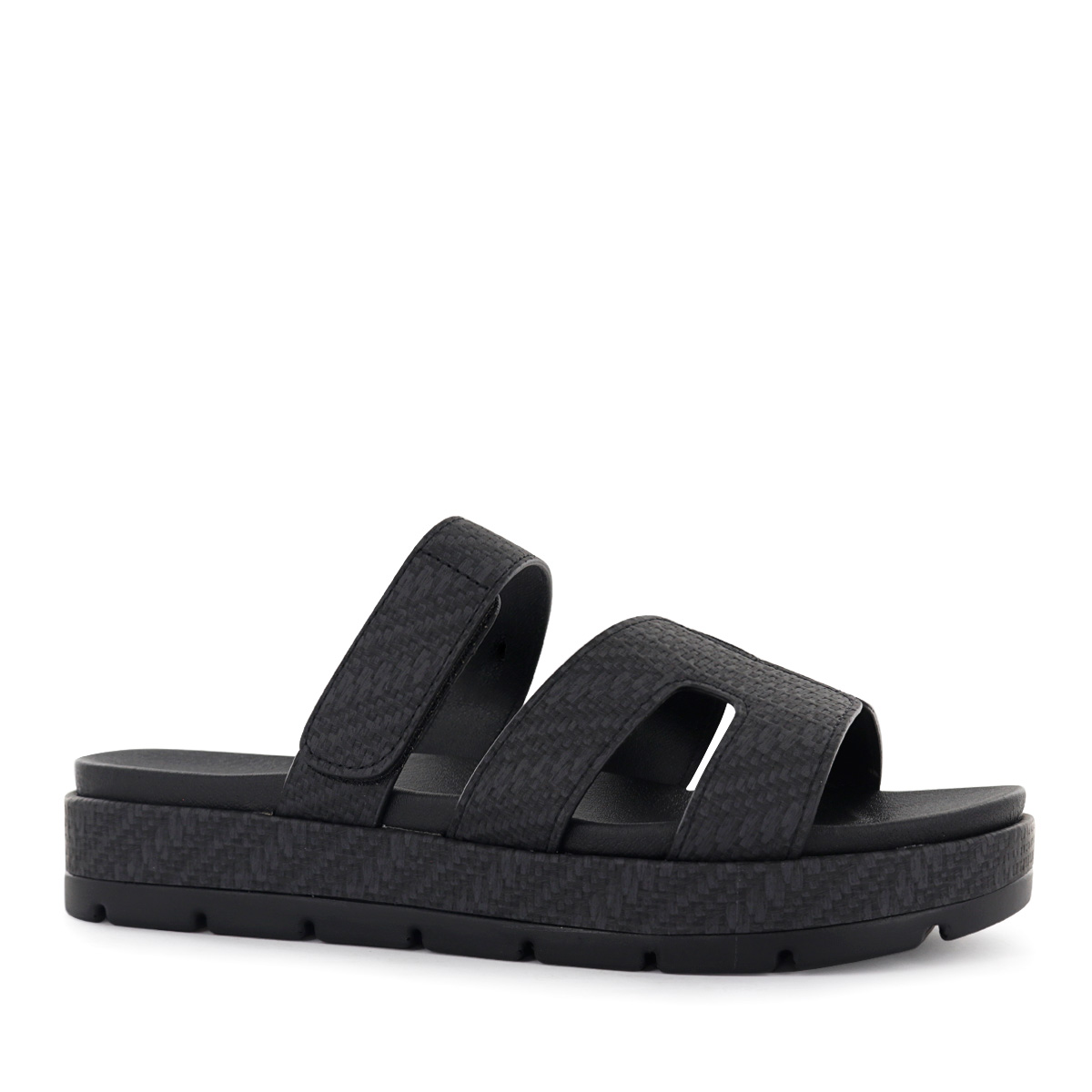 SANDALIAS CUÑA MUJER KESHA10 NEGRO - 1
