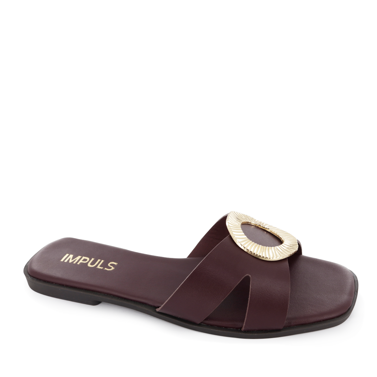 SANDALIAS FLATS MUJER DAIRA08 VINO - 1