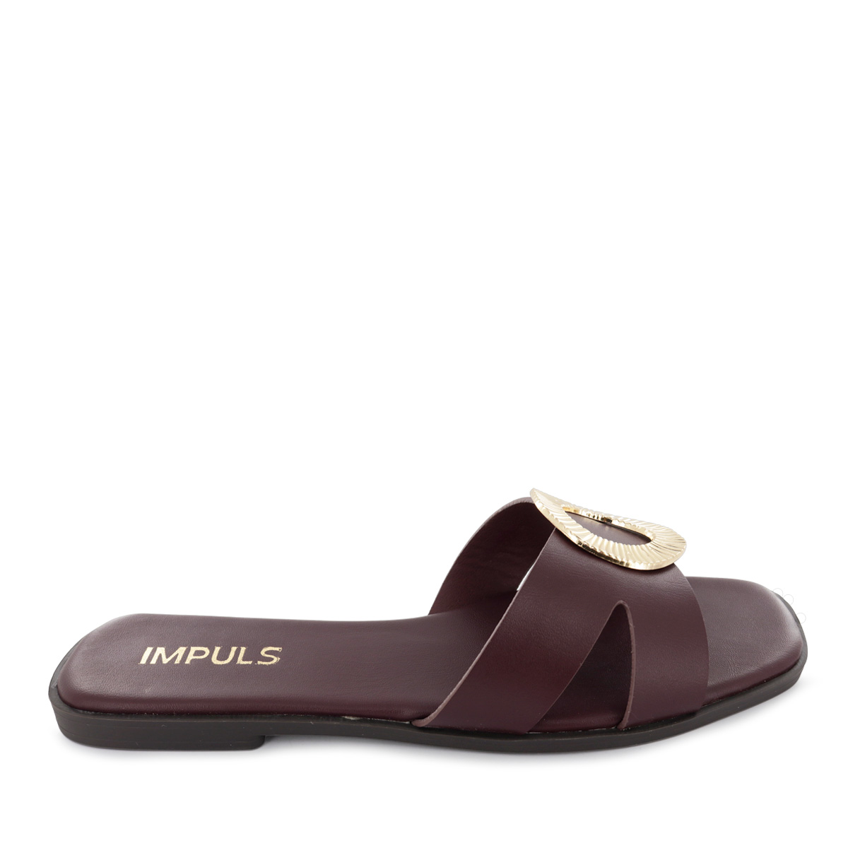 SANDALIAS FLATS MUJER DAIRA08 VINO - 2