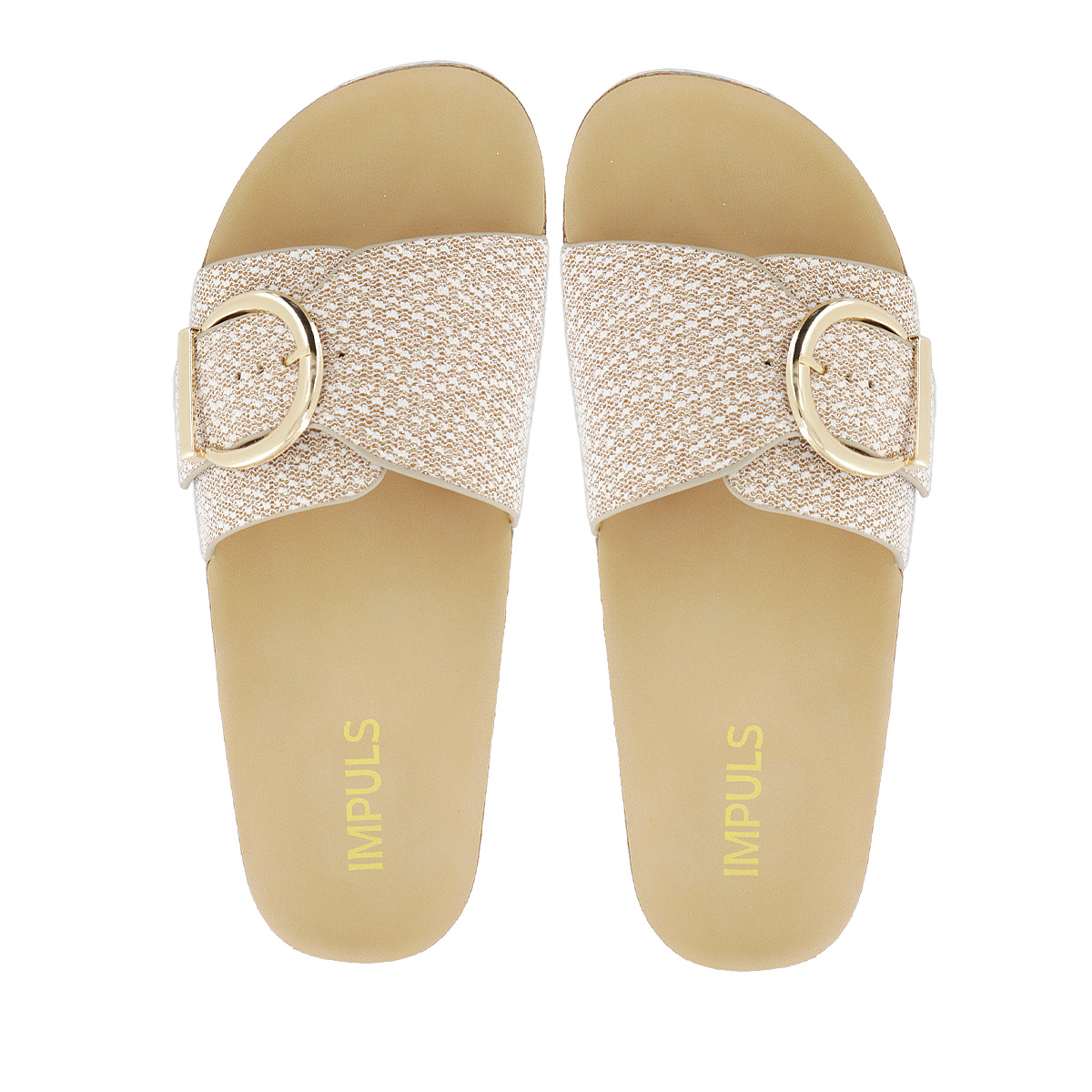 SANDALIAS CUÑA MUJER YOKO30 ORO - 5