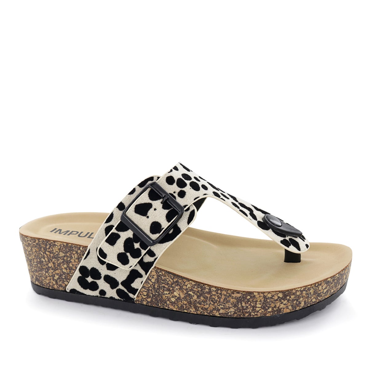 SANDALIAS CUÑA MUJER HANI09 ANIMAL PRINT - 1